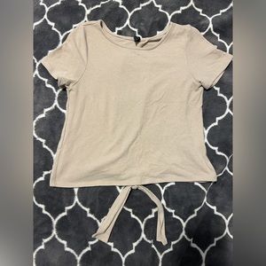 ALYA Top from Francesca’s. Beige Top Size Small.